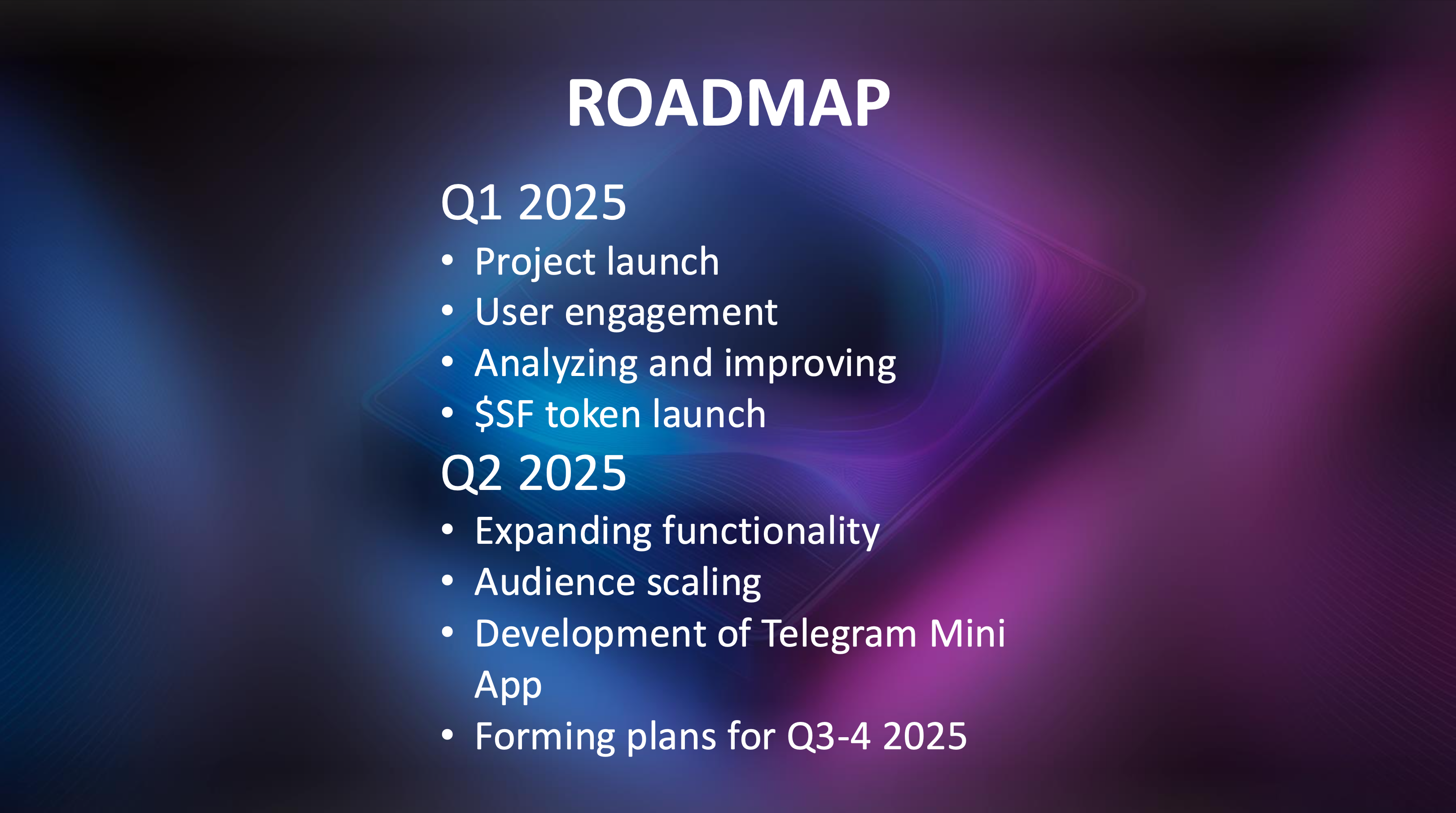 Roadmap